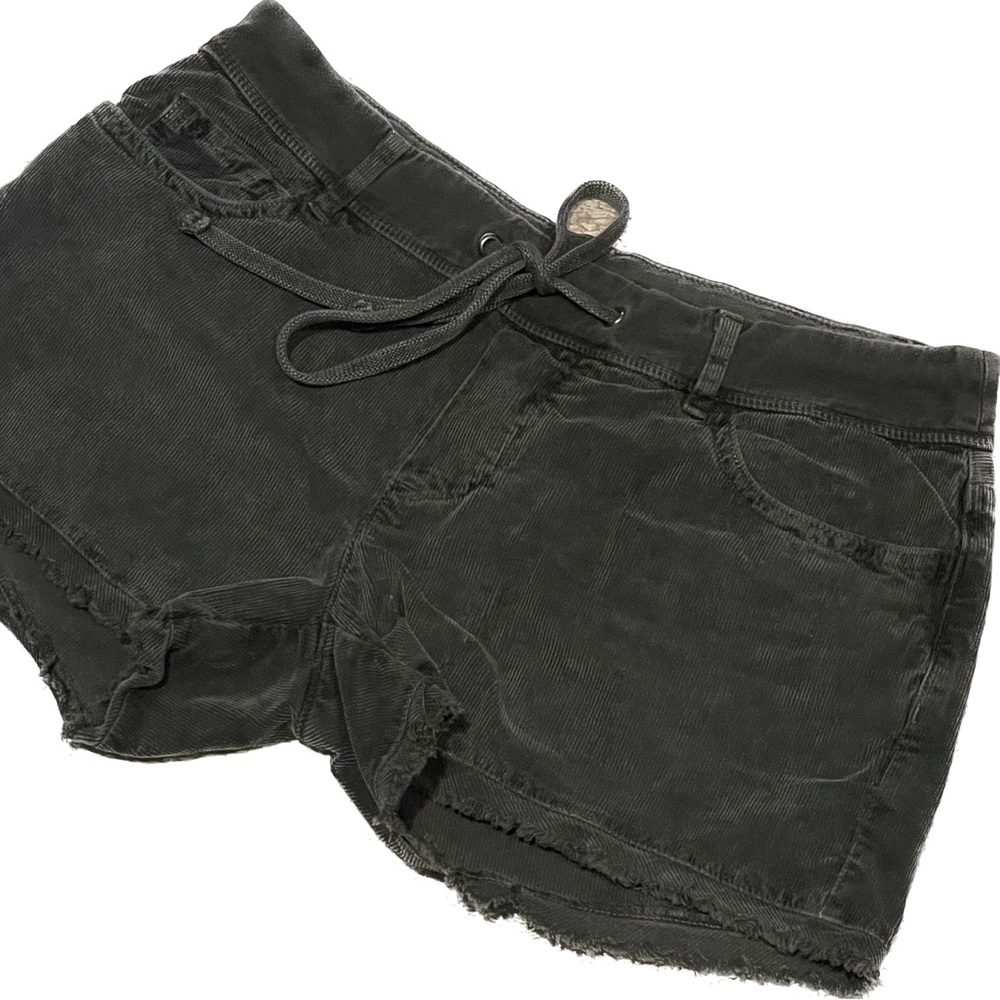 James Perse distressed corduroy blend shorts